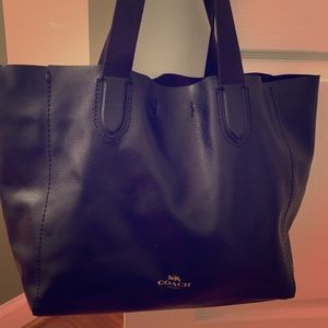 Coach All leather tote